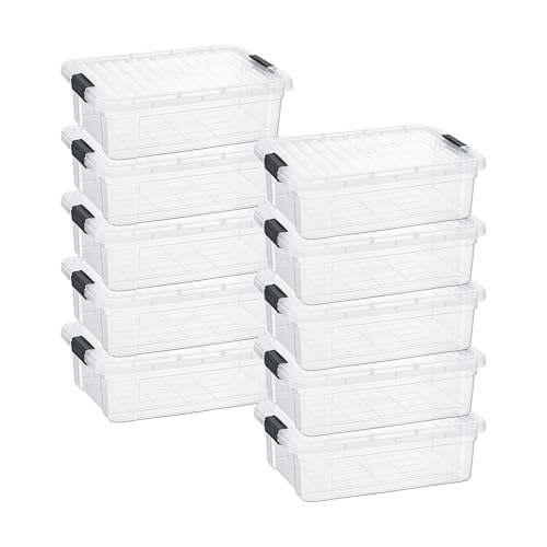 7.4 Quart Clear Plastic Storage Bin with Lid (7.4 Quart)