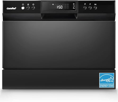 COMFEE’ Countertop Dishwasher (Black)