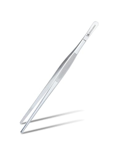 8.5 Inch Kitchen Tweezers Fine Tweezer Tongs (8.5" Tweezers)