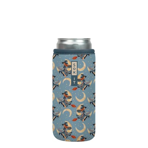 CanSok Sleeve for Beer & Soda Insulated Neoprene Cover (Witching Hour / 12oz Slim Can Sleeve)