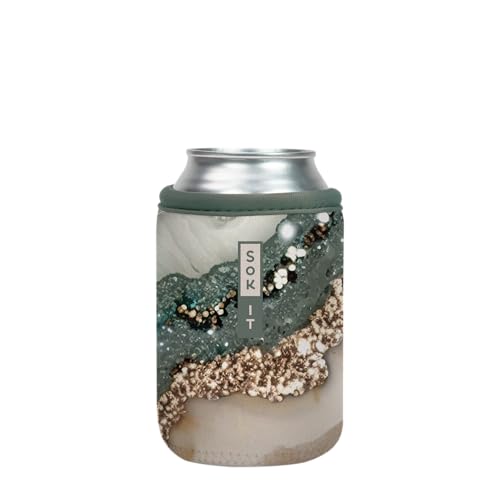 CanSok Sleeve for Beer & Soda Insulated Neoprene Cover (Crystal Crush / 12oz Can Sleeve)