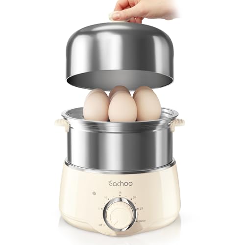 Hard Boiled Egg Cooker (Beige / 2-Tier)