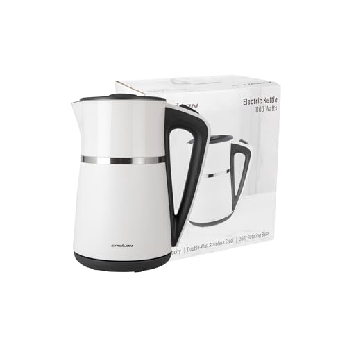 Double Wall Electric Kettle 1100W (EK White Dbl Wall)