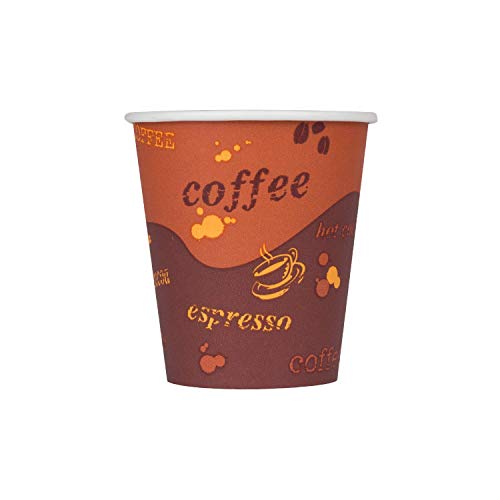 10oz - 1,000ct Coffee Cups, Paper Hot Cups, 90mm Diameter (10 OZ / Brown)