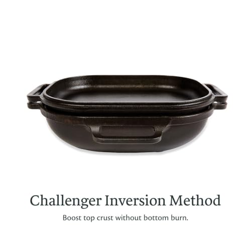 Challenger Bread Pan Cast Iron Loaf Pan with Lid for Artisan Sourdough and Homemade Bread Baking (Bread Pan)