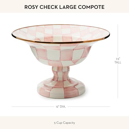 Enamel Compote (Large / Rosy Check)