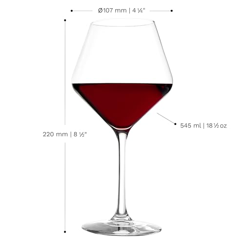 Stölzle Lausitz Revolution Burgundy Red Wine Glasses 18 1 (6 Pieces (1 Pack))