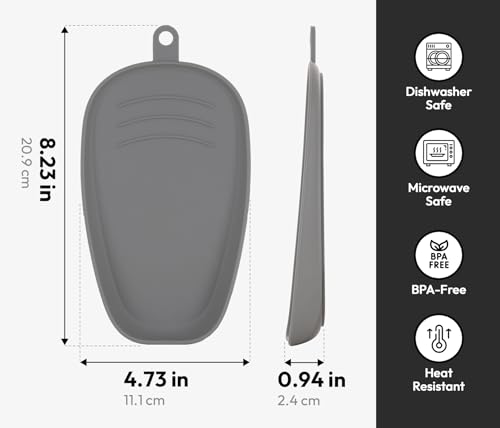 Unbreakable Large Silicone Spoon Rest for Stove Top