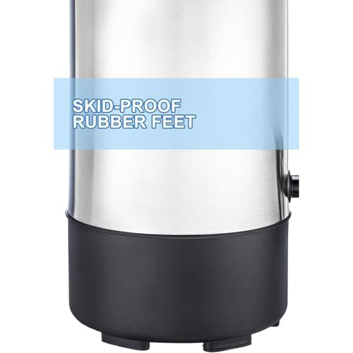 SR CP Commercial Grade Stainless Steel Percolate Coffee Maker Hot Water Urn for Catering (4.5L Metallic)