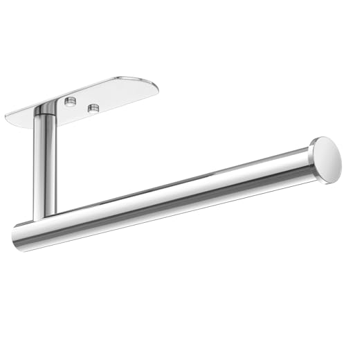 Self Adhesive Paper Towel Holder Under Cabinet Mount (Polished Chrome / 1 Pack)