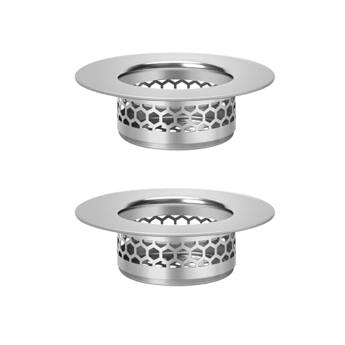 Hair Catcher Shower Drain Bathtub Lavatory Sink Drain Strainer for Laundry (1.5”(Fit Hole Size from 2"))