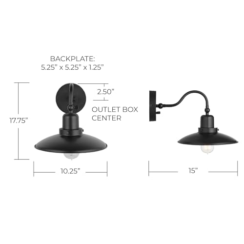Capital Lighting 634811MB Dewitt Metal Portable Wall Sconce (Matte Black)
