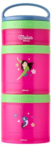 Disney Princess Stackable Snack Containers for Kids (1/3 cup+1 cup+1 cup)