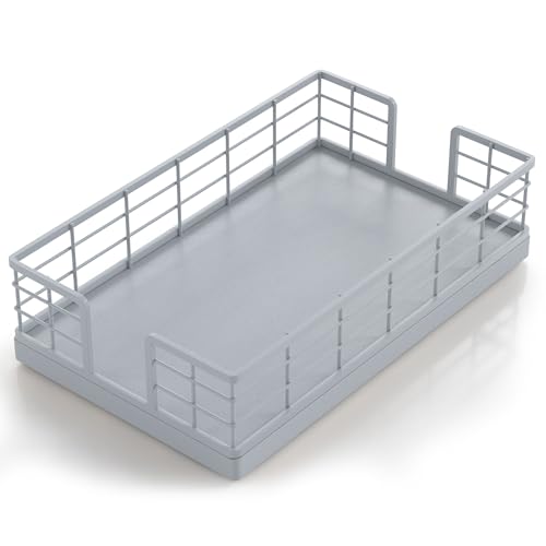 Guest Towel Holder Tray for Bathroom (Gray / 9.06 x 5.51 x 2.56 inches)