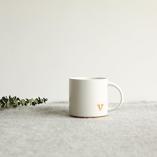 Ceramic Coffee Mug (gold-v)