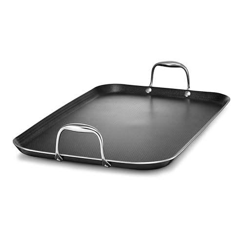 Double Burner Hybrid Nonstick Griddle Pan (18-inch)