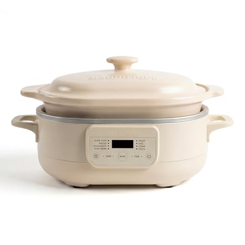 MAGNIFIQUE 6 Quart Programmable Casserole Slow Cooker (6 Quarts / Oatmeal)