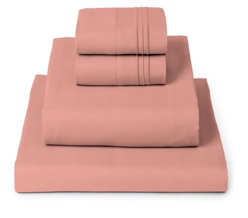 Iconic 4 Piece (1621 Coral / King - EXTRA DEEP pocket)