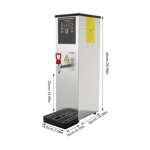 Step Heating Commercial Hot Water Dispenser (15L/3.96gal-2500W / Silver)