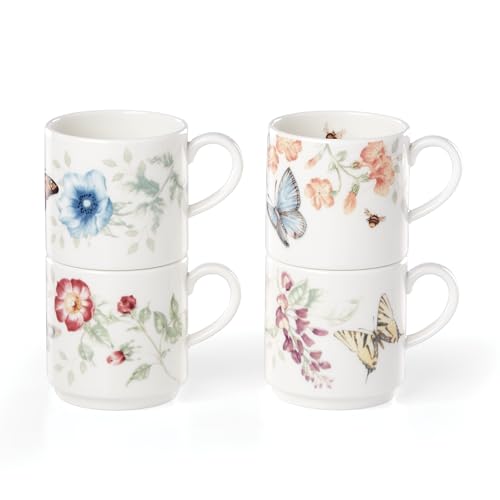 890451 Butterfly Meadow 4 (Stacking Mugs, Set of 4)