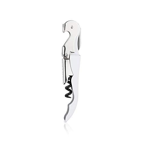 Truetap Double Hinged Waiter's Corkscrew Wine Opener (White)
