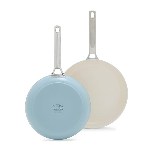 Padova Pro 8" and 10" 2 Piece Frying Pan Skillet Set (Blue Haze / 2-Piece Frying Pan Set (8" & 10"))