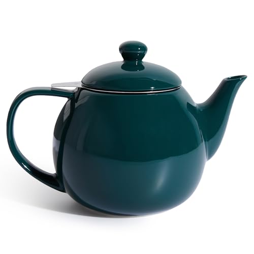 Teapots for Tea (Dark Green / 27oz (with infuser))