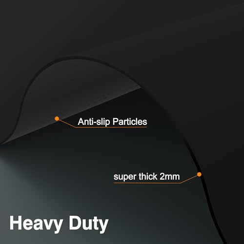 Silicone Mats for Kitchen Counter 47"x23.6"x0.08” (Black / 47"L x 23.6"W)