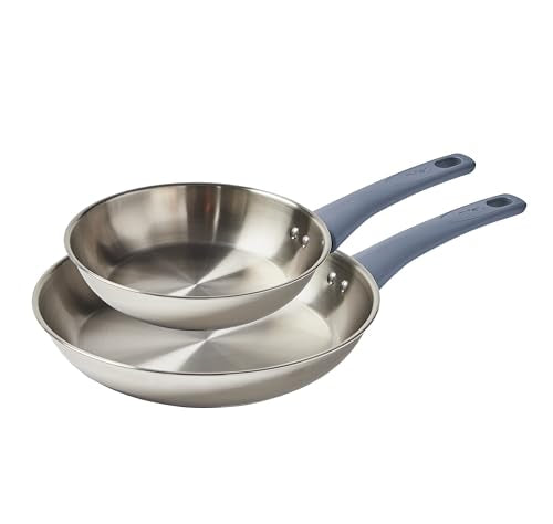 Essentials Stainless Steel Cookware Pan Set (2-Piece Set)