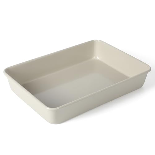 Gallen 13 x 9 Inch Rectangular Nonstick Carbon Steel Cake and Baking Pan (Cool Gray / 13" Cake Pan)