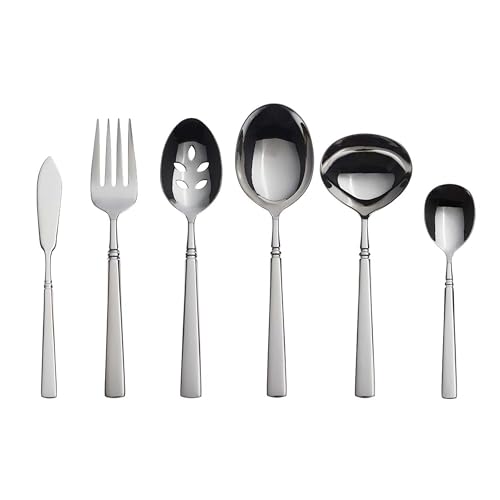 Easton 6 Piece Silverware Serving Set (6-Piece Flatware Set)
