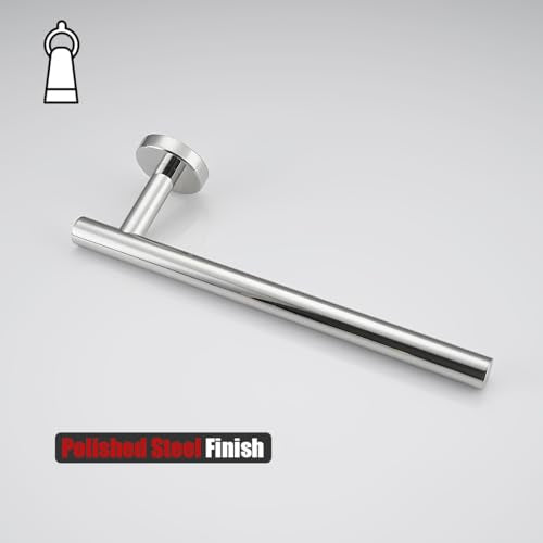 Hand Towel Holder Towel Ring Chrome (9 Inch / Polished Steel)