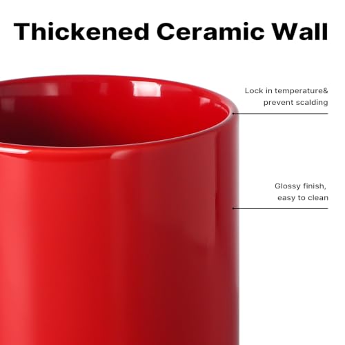 22 oz Large Coffee Mugs (Red)
