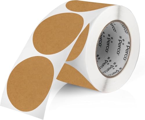 Kraft Brown Round Circle Dot Sticker 3 (Kraft Brown / 3 Inch)
