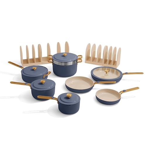 Essentials Complete Cookware Set (Blue Salt / 17 piece)