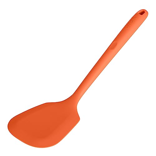 Silicone Turner Cooking Spatula (Orange / 13.6 in)