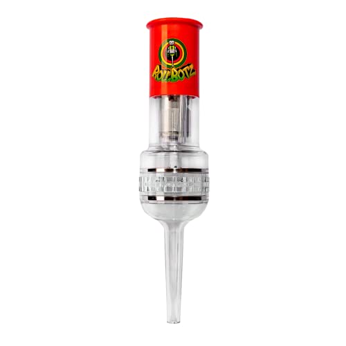 RollBotz RoboKone Filler Bead Grinding Mill with Funnel USB Chargeable Supreme Red (Supreme Red)