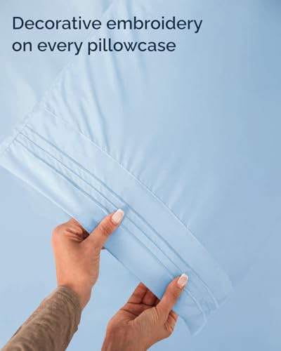 Twin Size 3 Piece Sheet Set (21 - Baby Blue / Twin)