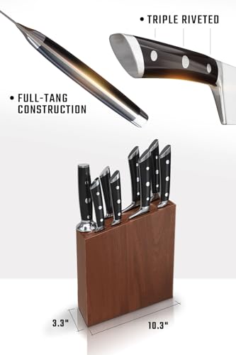8 Pc Knife Block Set (8-Pc / Black)