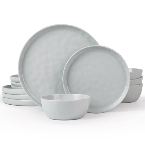 Mars Stoneware Dinnerware Set for 4 (Light Gray / Set(12pcs))