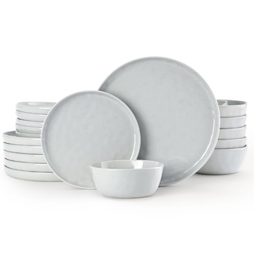Mars Stoneware Dinnerware Set for 6 (Light Gray / Set(18pcs))