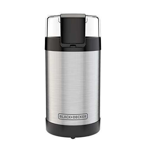 One Touch Coffee & Spice Grinder with Stainless Steel Blades (2/3 Cup Coffee Bean Capacity (Pack of 1))