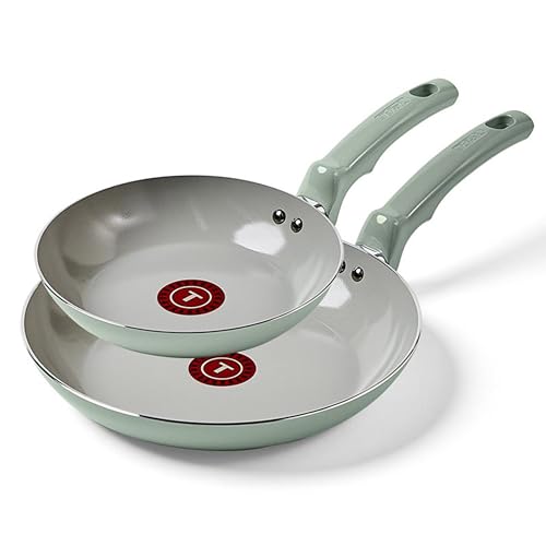 Refresh Ceramic Nonstick Frying Pan Set 8" & 10" Skillets Mint Green (2-Piece Set / Mint Green)