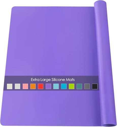Extra Large Silicone Mats For Kitchen Counter (06-purple / 27.6"L x 16"W)