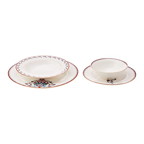 Nakkas 24 Piece Porcelain Dinner Set for 6 People (Nakkas 6 Person)