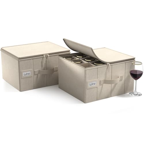 Wine Glass Storage (Beige / 1 Piece Wine Glass Storage)