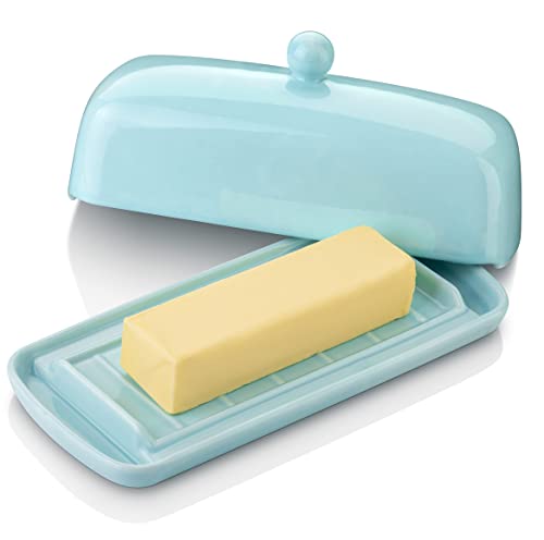 Ceramic Butter Dish with Lid for Countertop