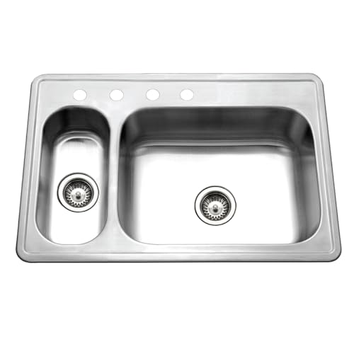 33" Stainless Steel Topmount 80 (Sink + Strainer / Pack of 20)