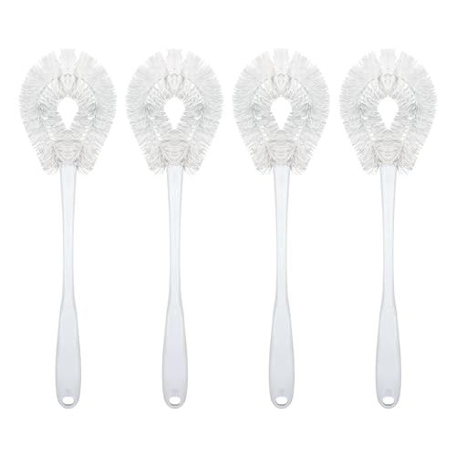 Toilet Bowl Brush Curved Head (Loop Style Bowl Brush / 4 Pack)