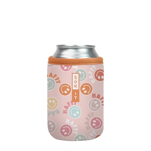 CanSok Sleeve for Beer & Soda Insulated Neoprene Cover (Mood Booster / 12oz Can Sleeve)